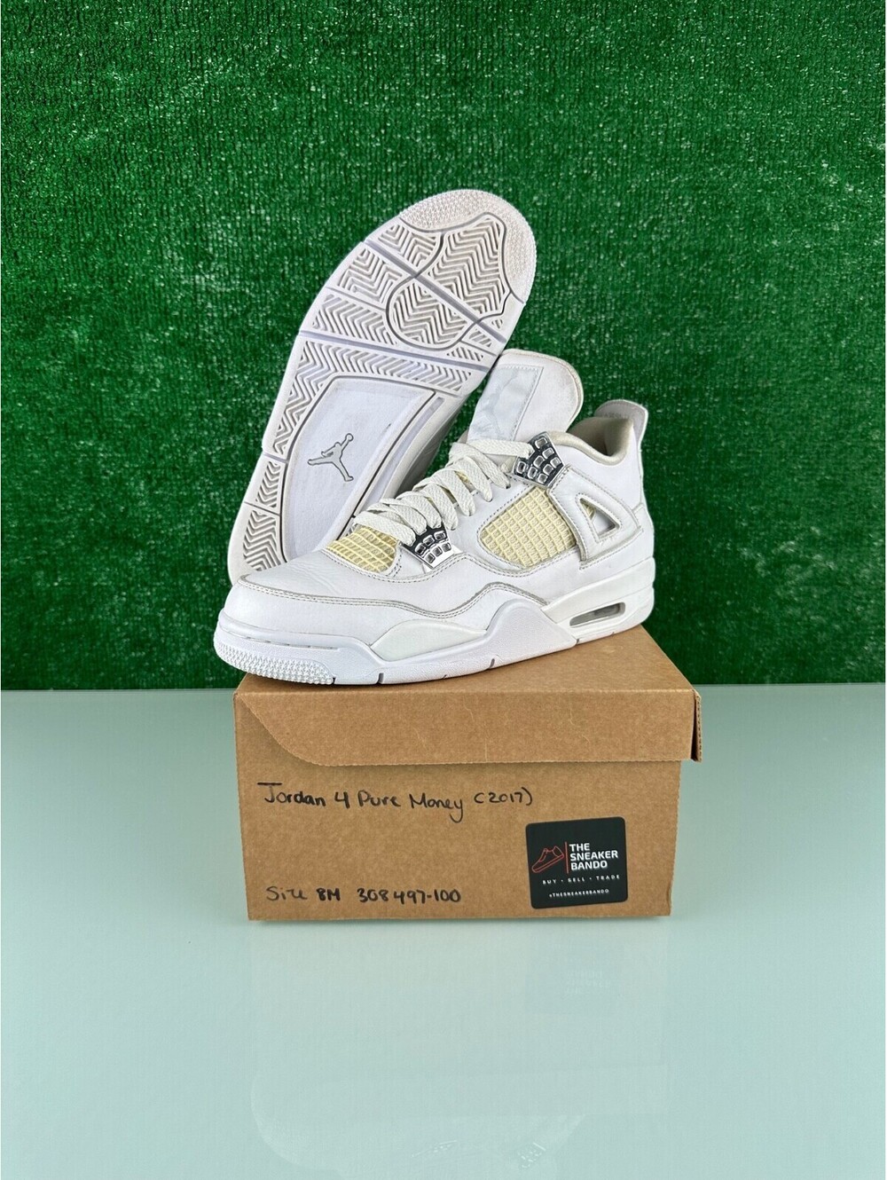 Size 8 - Jordan 4 Retro Mid Pure Money